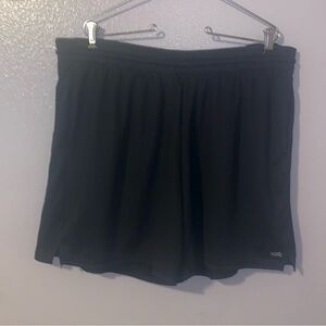 DSG Woman’s 2X Black Mesh Athletic Shorts Drawstring Pockets